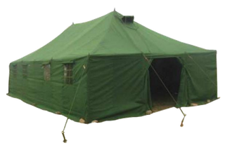 20 people grass green military single pole tent