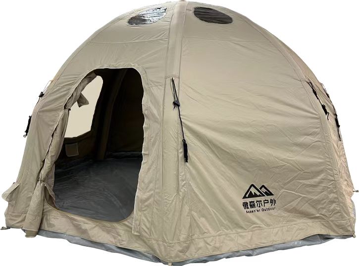 Aosener Family-Friendly Outdoor Camping Tent Waterproof Oxford Fabric Polyester Cotton Inflatable Air tent