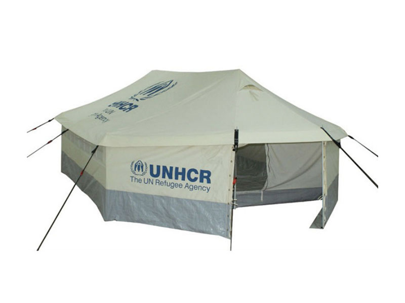 UNHCR 23㎡ Family Tent Manufacturer Customized Logo Acceptable 